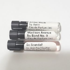 3 Perfume Sample Vials